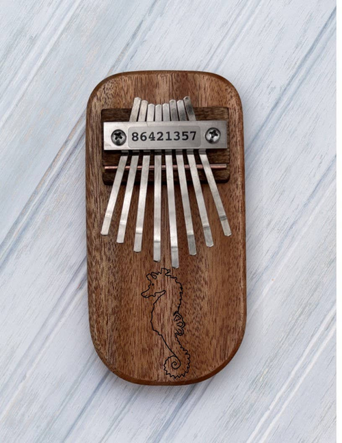 Sea Horse Engraved Thumb Piano