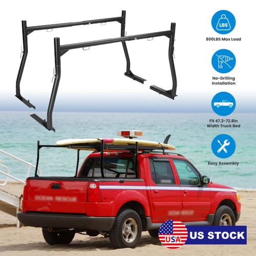 1Pair Extendable Truck Ladder Rack