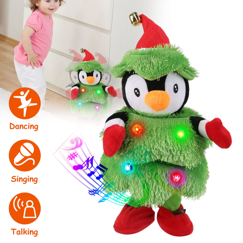 Electric Dancing Singing Plush Toy Twisting Penguin Toy