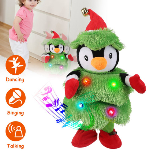 Electric Dancing Singing Plush Toy Twisting Penguin Toy
