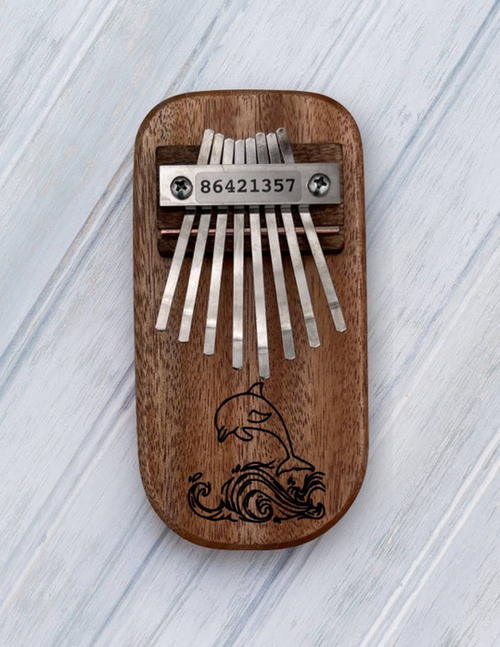 Dolphin Engraved Thumb Piano
