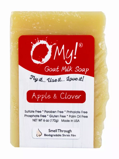 O My! Goat Milk Soap Bar - Made with Farm-Fresh Goat Milk - Moisturizes skin with Natural Alpha Hydroxy Acids in Goat Milk - Free of Parabens & More - Leaping Bunny Certified - Handcrafted US