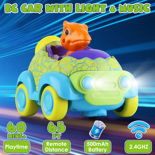 2Pack Dinosaur Remote Control Cars 
