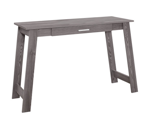 Homeroots Office 18" x 42" x 29.25" Grey Particle Board Computer Desk, Storage Drawer