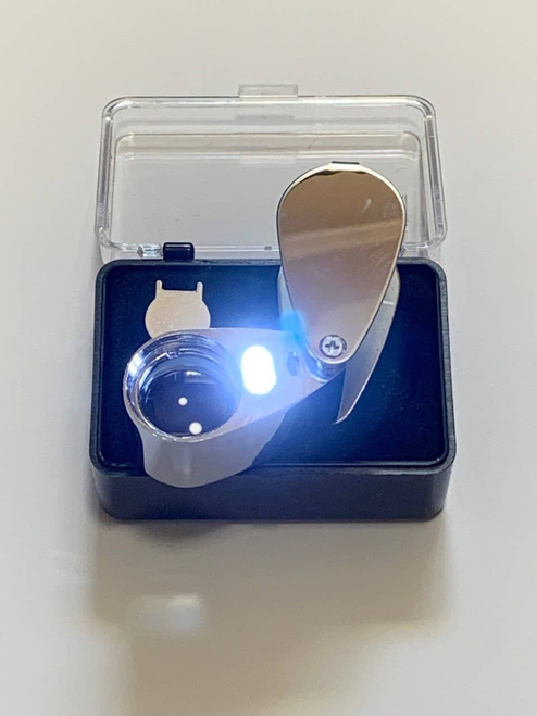 Jewelers Led Power Loupe 20x Power Magnification Batteries Included