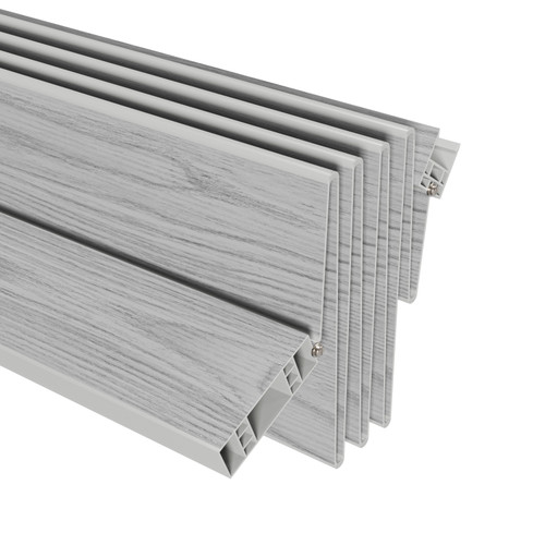 80" Gray PVC Accordion Door