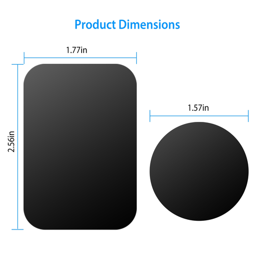 8Pcs Universal Metal Plates 