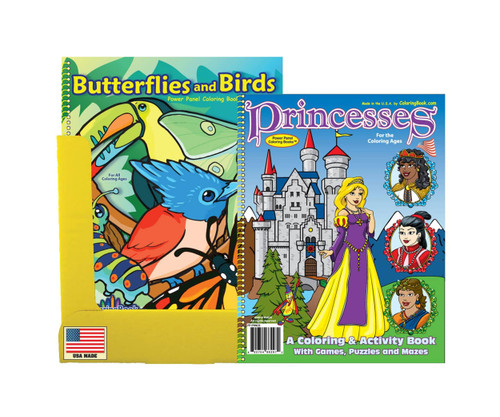 12 Birds 12 Princesses Coloring Books