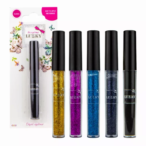 LUKKY Liquid eyeliner x 0.07 fl.oz., assortment of 12 pieces
