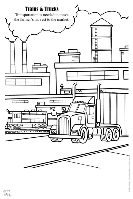 Food and Fun on the Farm Big Coloring Book