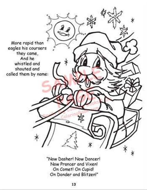 Twas the Night Christmas Big Coloring Book