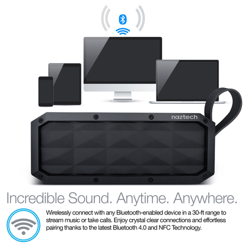 Naztech SoundBrick Wireless Speaker Black