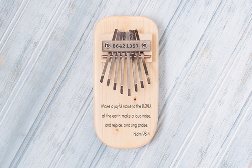 Psalm Engraved Thumb Piano