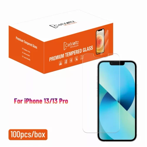 Celvoltz Tempered Glass Compatible For IPhone 13 Mini/ 13/ 13 Pro/ 13 Pro Max