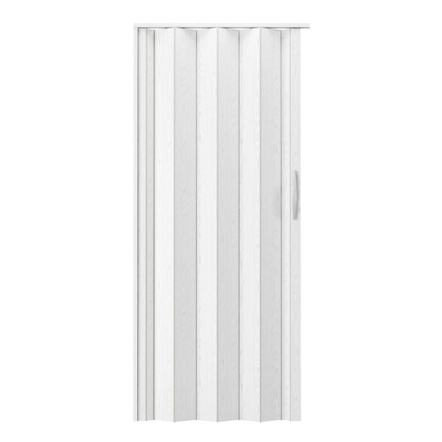 80" White PVC Accordion Door