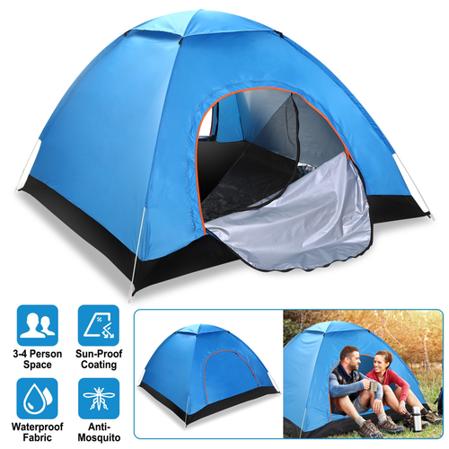 4 Persons Camping Waterproof Tent Pop Up Tent 