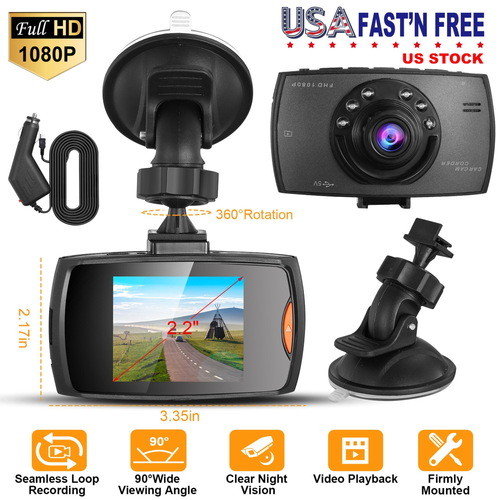 1080P Car DVR Camera Dash Cam Camcorder