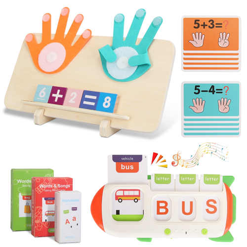 Talking Flash Cards and Finger Counting Math Board