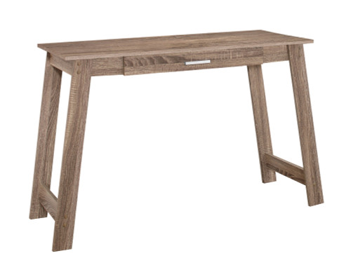 Homeroots 18" X 42" X 29.25" Dark Taupe Particle Board Storage Drawer Computer Desk