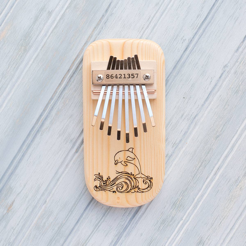 Dolphin Engraved Thumb Piano