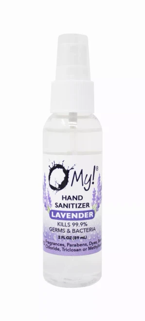 O My! Hand Sanitizer - Free from, Parabens, Dyes, Benzalkonium Chloride, Triclosan and Methylisothiazolinone - 70% Isopropyl Alcohol with Aloe Vera- Made in USA