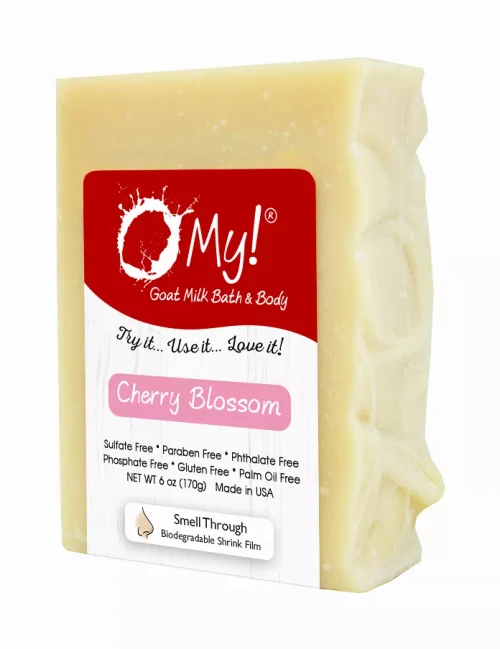 O My! Goat Milk Soap Bar - Made with Farm-Fresh Goat Milk - Moisturizes skin with Natural Alpha Hydroxy Acids in Goat Milk - Free of Parabens & More - Leaping Bunny Certified - Handcrafted US