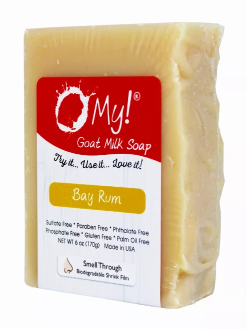 O My! Goat Milk Soap Bar - Made with Farm-Fresh Goat Milk - Moisturizes skin with Natural Alpha Hydroxy Acids in Goat Milk - Free of Parabens & More - Leaping Bunny Certified - Handcrafted US