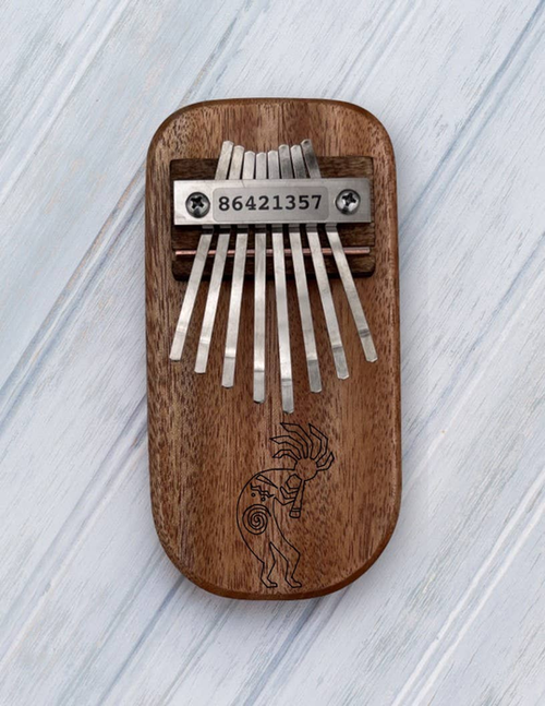 Kokopelli Engraved Thumb Piano