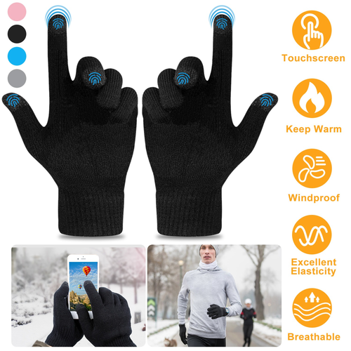 Unisex Winter Knit Gloves 