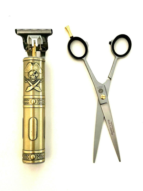  Hashir Professional Beard Hair Nose Ear Scissors Rechargeable Cordless Trimmer