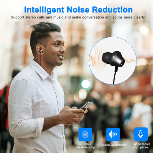 Wireless Neckband Headphones V4.2 Sweat-proof Sport 