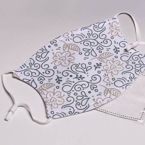 ADJUSTABLE Line Drawing Face Mask