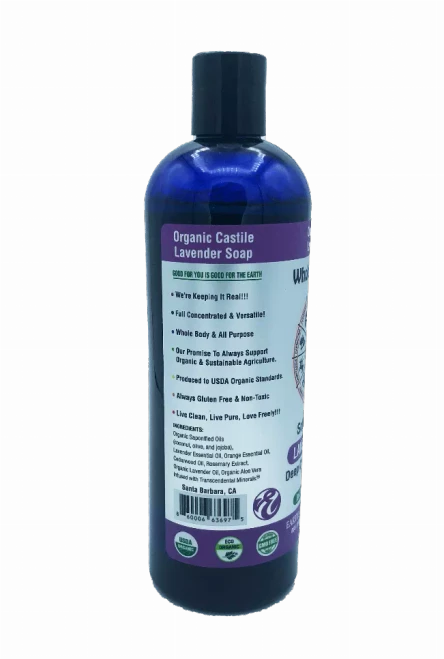 Organic Castile Liquid Soap, Lavender 6 pack (16 oz)