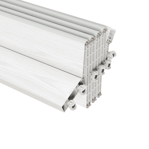 80" White PVC Accordion Door