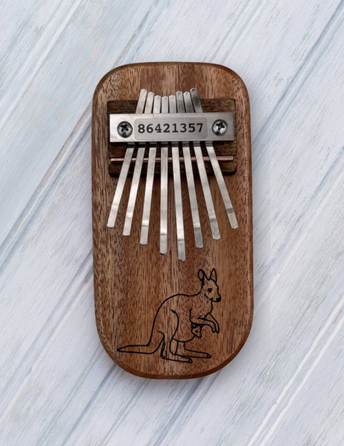 Kangaroo Engraved Thumb Piano