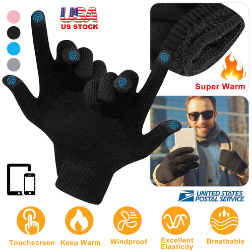 Unisex Winter Knit Gloves 