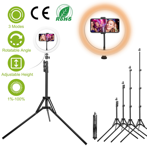 10in LED Selfie Ring Light Dimmable 120 LEDs 