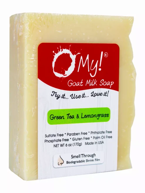 O My! Goat Milk Soap Bar - Made with Farm-Fresh Goat Milk - Moisturizes skin with Natural Alpha Hydroxy Acids in Goat Milk - Free of Parabens & More - Leaping Bunny Certified - Handcrafted US