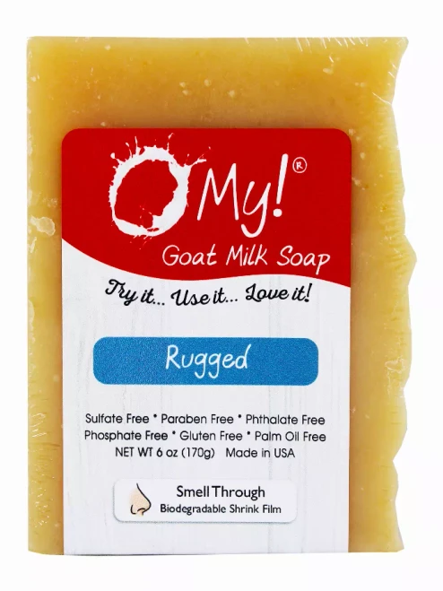 O My! Goat Milk Soap Bar - Made with Farm-Fresh Goat Milk - Moisturizes skin with Natural Alpha Hydroxy Acids in Goat Milk - Free of Parabens & More - Leaping Bunny Certified - Handcrafted US