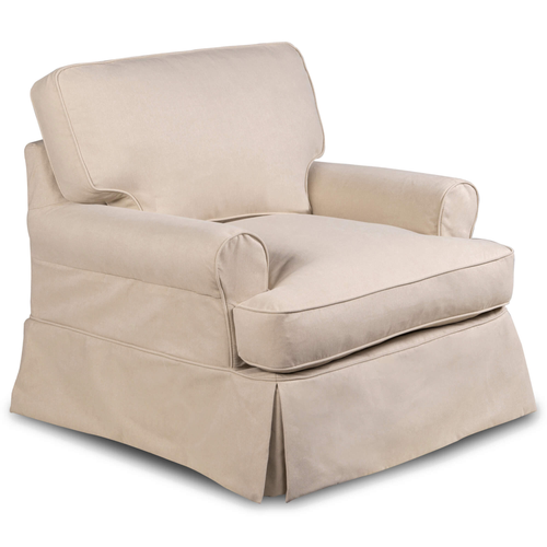 Sunset Trading Horizon Replacement Slipcover Only for T-Cushion Chair | Performance Fabric Washable Water-Resistant Stain-Proof | Tan