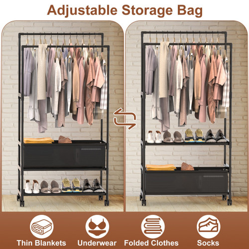 Double Rods Garment Rack 