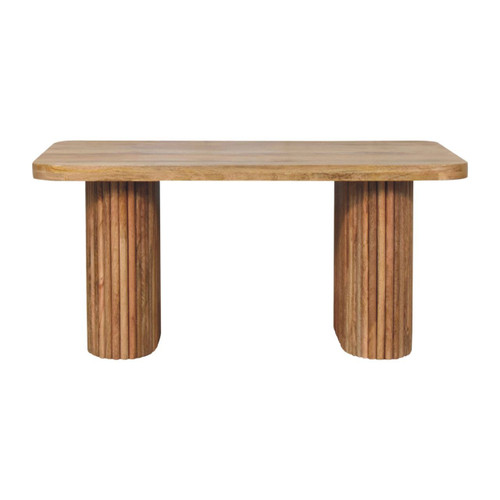 35" Brown Solid Wood Storage Bench With Cabinet