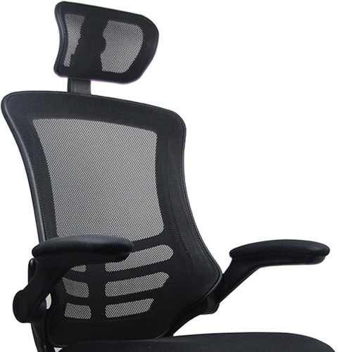 Black Adjustable Height Swivel Rolling Executive Office Chair