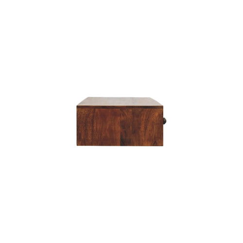 35" Brown Solid Wood Solid Console Table With Drawer