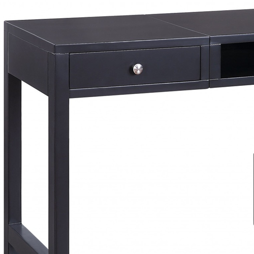 48" Black Writing Desk