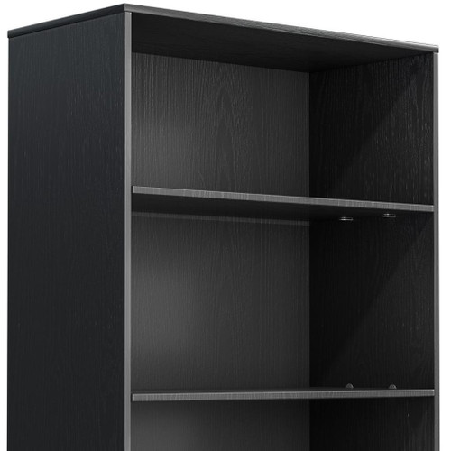 31" Black Wood Accent Cabinet