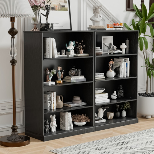 31" Black Wood Accent Cabinet