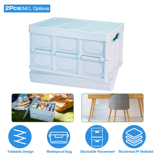 2Pcs 56L Collapsible Storage Bins 