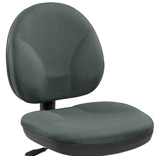 Pewter Blue and Black Adjustable Swivel Fabric Rolling Office Chair