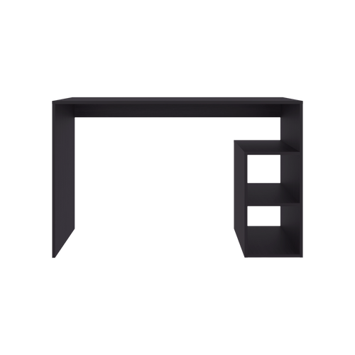 47" Black Wood Executive Desk